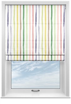 Bluebellgray Watercolour Stripe, Tetbury - Roman Blind